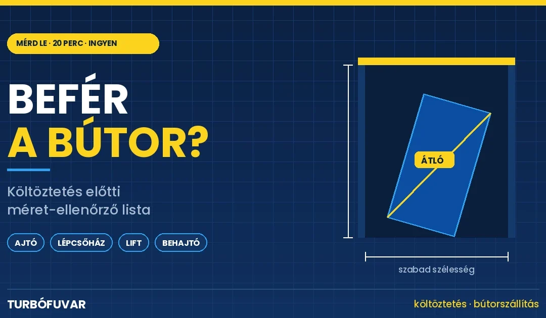Befér a bútor? Költöztetés előtti méret-ellenőrző lista ajtóhoz, lépcsőházhoz, lifthez!